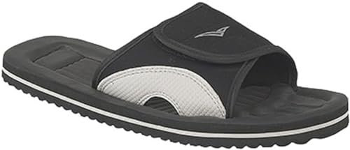 Breaker Men's Lightweight Adjustable Summer Beach Casual Sports Sandals (Black, UK Footwear Size System, Adult, Men, Numeric, Medium, 8)