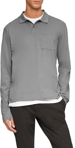 s.Oliver Softes Langarm-Poloshirt mit Brusttasche