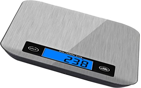 LABRIMP Bilancia Digitale Per Cucina 10 Kg Acciaio Inossidabile Bilancia Elettronica Peso Alimenti Professionale Display Lcd Funzione Pelatura