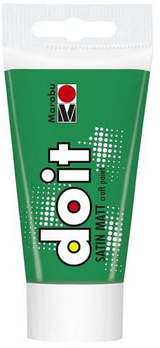 Marabu DO IT Craft Paint, 75 ml Minze, seidenmatte Acrylfarbe für DIY, Basteln und Hobby, Malfarbe auf Wasserbasis, wetterfest, lichtecht, schnelltrocknend, vegan, 12760002153
