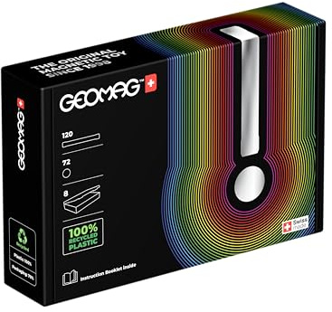 Geomag MASTERBOX 192-teiliges lila Advanced Magnetbauset für Erwachsene | Schweizer hergestellt aus 100% recyceltem Kunststoff | 8 Aufbewahrungsboxen enthalten | Kultige Originalverpackung | Schönes