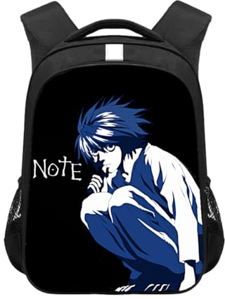 Zhongkaihua Death Note Rucksack, L/Light Yagami/Ryuuku, Schultasche, Anime-Rucksack für Jungen und Mädchen, Studenten, Schulbedarf, Laptop, Outdoor, Reisen, Typ 7, 44*30.5*16CM