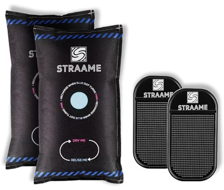 Straame Car Dehumidifier Portable, Removes Moisture, Fog & Odors, Protects Interior, Prevents Window Condensation, Ideal for All Vehicles