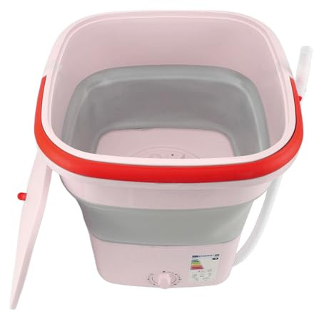Generic Lavatrice Portatile Completamente Automatica, Rondella Mini con Funzione di Spin Morbida - Ideale per l'uso Domestico/dormitorio, capacità 16L (PINK)