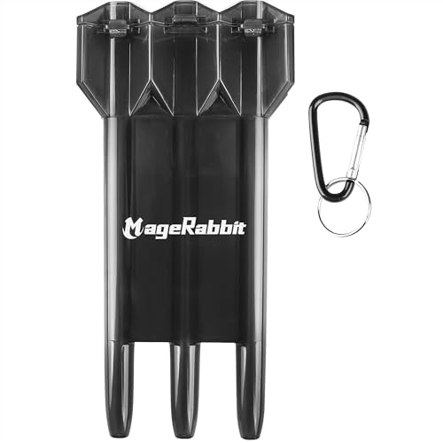 MageRabbit Dart Case,3 Darts Kapazität, Darts Aufbewahrungsbox,Professionelles Dart Etui mit Aufbewahrung (Schwarz)