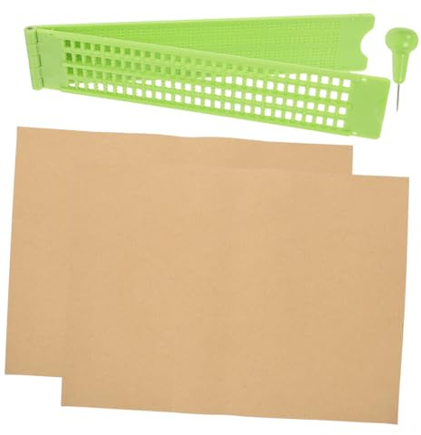 Healeved Tavoletta Braille in Plastica, Kit di Scrittura per Non Vedenti, Compatta e Facile da Usare, Stilo per L’Uso Quotidiano