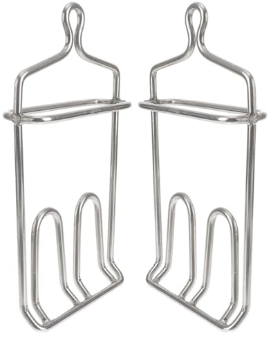 STOBAZA Lot de 2 Crochets pour Suspendre la Viande en Acier Inoxydable Crochets Cuisine pour Volaille et Rôtissage Supports Robustes pour Griller Sécher et Fumer la Viande Usage