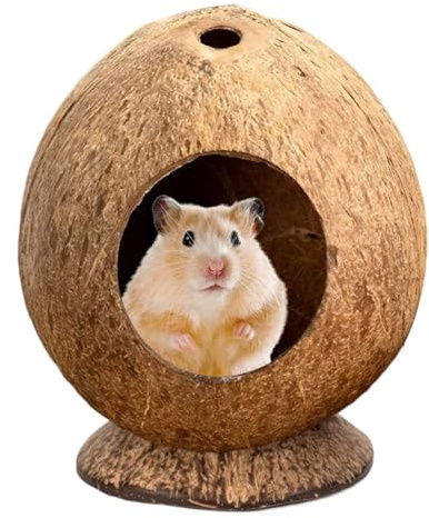 Hamsterbur - 5,3 X 4,7 Tum Hamsterskinn, Hamsterhus Tuggsäkert Hölje Med Tippskyddsbas Grothabitat För Igelkottsgerbilkanindjur, Erbjuder En Säker Husmiljö