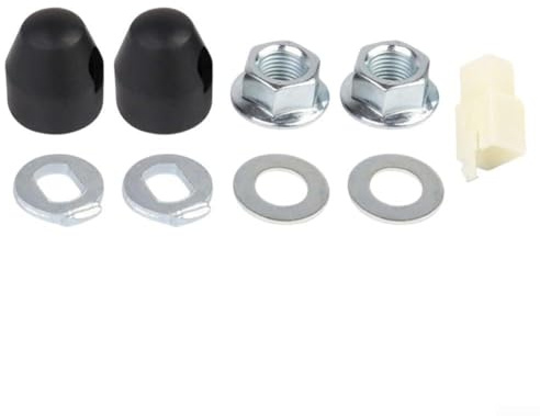 Gdfnmogo E-For Fahrrad-Nabenmotor-Achsen-Set, 12 mm/14 mm Kontermutter, langlebige Karbonstahl-Konstruktion, kompatibel mit Elektro-Fahrradnabenmotoren (14 mm vorne)
