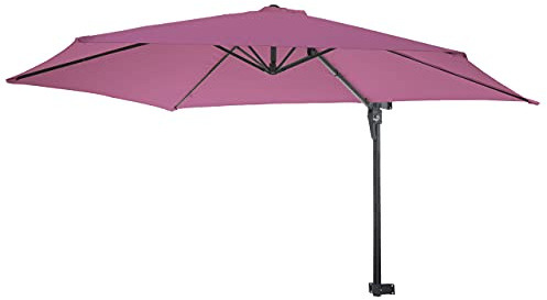 Mendler Wandschirm Casoria, Ampelschirm Balkonschirm Sonnenschirm, 3m neigbar, Polyester Alu/Stahl 9kg