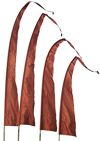 Bali-Fahne, Polyester, kupfer, 4 Meter