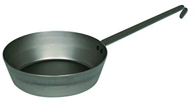 Riess, 0628-023, Eisenpfanne Tirol 24, EISENPFANNEN, Durchmessser 24 cm, Höhe 6,9 cm, Eisen, metallic, Bratpfanne, hoch, Induktion