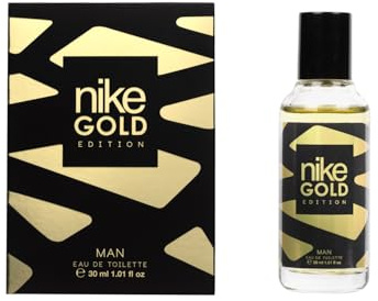 NIKE - Gold Edition Eau de Cologne für Herren, 30 ml, Reisegröße, Herrenduft, natürliches und maskulines Eau de Toilette, würziges Zitrusaroma, frischer, eleganter und langanhaltender Duft