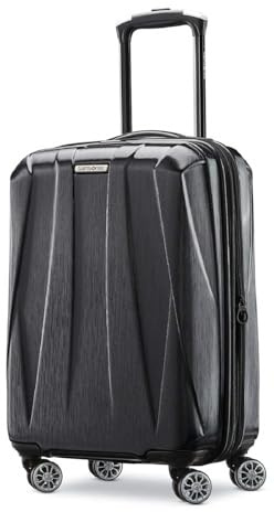 Samsonite Centric 2 Hardside Expandable Luggage with Spinner Wheels, Black, Carry-On 20-Inch