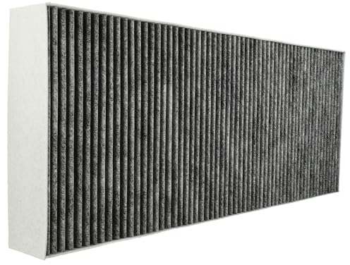 vhbw Filtre à charbon actif compatible avec Bosch DBB66AF50, DBB66AF50/01, DBB96AF50, DBB96AF50/01, DFL064A50 hotte de cuisine, fibre de carbone