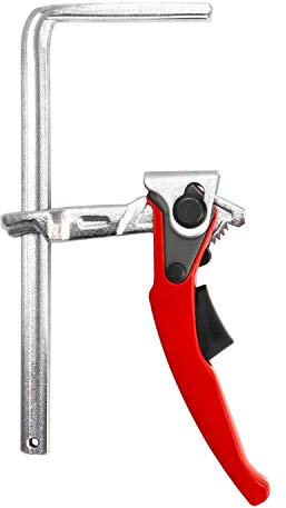 QWORK® Lever clamp, Quick Release with 160 mm Capacity and 60 mm Throat Depth for Grinding, Cutting, 1 Pack