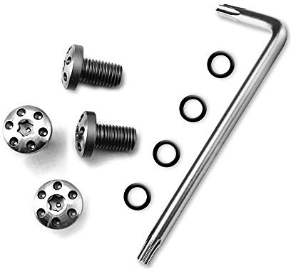 1911 Grips, 4 O Rings, T10 Torx Key, 2 Stainless Steel Screws - Six Eyes Fancy 1911 Screws Silver