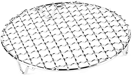 BeBeeQ Rundes Grillrost Grillnetz Edelstahl Grill Netze Mehrzweck Kühlgitter Kuchenkühlregal Brot Keks Trockennetz,305mm/12