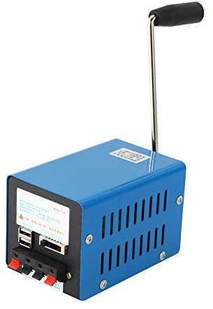 Cargador de alta dinamo portátil de emergencia con manivela de mano de carga USB, generador de manivela de emergencia para electricidad