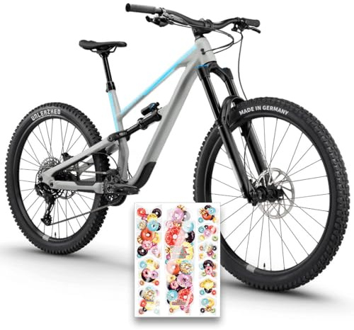 unleazhed Bike Protection BP01 S Frame Donut Glossy | Pellicola protettiva per telaio per mountain bike | Made in Germany | set completo di protezione del telaio da 10 pezzi | estremamente antistrappo