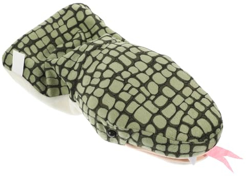 jojofuny Burattino Mani Serpente Peluche Con Bocca Mobile Giocattolo Interattivo Per Racconti e Teatro Educativo Ragazzo Ragazza Adulti