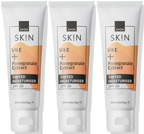 Pack of 3 SK!N Radiance Tinted Facial Day Moisturising Cream SPF20 for normal skin, 50ml tubes