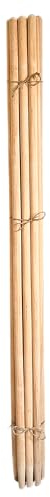 pokm toolsmarket - Besenstiel Holz Ersatzstiel, 150 cm, Holzstiel aus Buchenholz, Gerätestiel Ø 27 mm, Holzstiele für Gartengeräte, Gartenhacken - 10 stk.