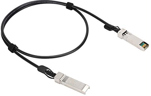 Yuecoom Cable Negro DAC De 25 Gbps, Conector SFP A SFP De PVC De 1 Metro/3,3 Pies Para Enrutadores Cortafuegos Tarjetas De Red Transceptores Cisco Para H3C TP Link Para Ruijie