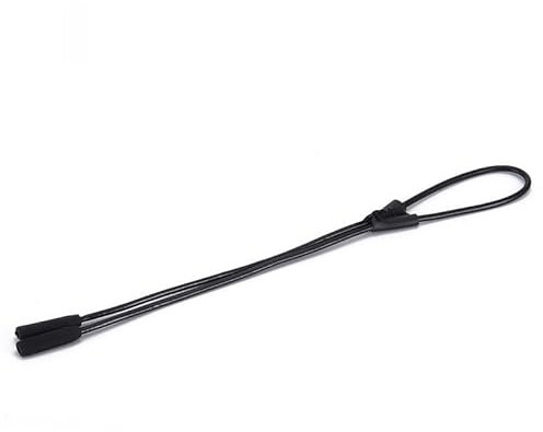 Wisafory 3 Stück Brillenband aus Brillenkordel Damen Brillenkordel Herren Universal Brillenbänder Brillenkette PU Leder Brillen Seil für Sonnenbrille Lesebrillen kurzsichtige Brill Schwarz