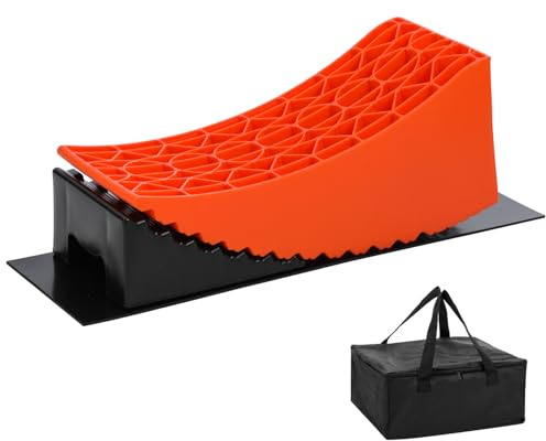 KATSU Tools Camper Levelers RV Caravan Levelling Ramps Blocks 6 Inch Extra High Lifting 13.5 Ton Capacity Heavy Duty for Motorhome Van Trailer with Carry Bag, 424 x 170 x 174mm (One Pack)