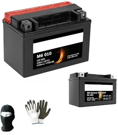 COMPATIBILE CON WOTTAN GP1 CBS 125 dal 2020 al 2023 BATTERIA YTX9-BS YTX9-4 M60100-FA1020 GIÀ PRONTA E CARICA PER L'USO BATTERIE 8AH AMPERE 12 VOLT 152X88X106MM