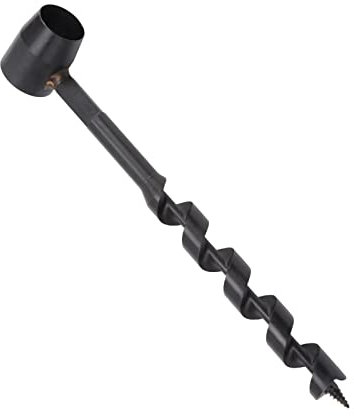 Tarière Manuelle en Acier au Carbone, Perceuse à Tarière Manuelle, Perceuse à, à Bois, Outils de Survie pour le Camping, la Randonnée en Plein Air, le Travail du Bois (19-230mm)