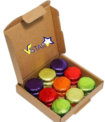 Christmas Luxury Assorted Fruit Flavour Fondant Dark Chocolates Creams with Box - 20 Assorted Dark Chocolates | Perfect for Christmas (20, Random Mixed)