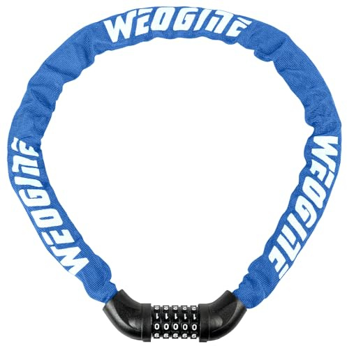 Bike Lock with Numbers and high Security Level, Bike Chain Lock, Bicycle Locks, 5 Digit Combination Lock for Bike, Bicycle, Scooter, Motorcycle, Door, Gate, Fence