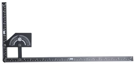 Sunicon Winkelmesser, Winkelmesser, 0 bis 180 Grad, Winkelmesswerkzeug aus Edelstahl für den Holzbau