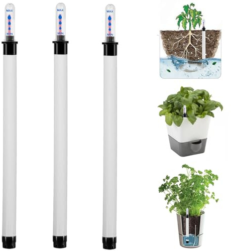 Joycabin 3 Stück Wasserstandsanzeiger für Pflanzen, 36cm Groß Hydrokultur Wasserstandsanzeiger, GießAnzeiger Zimmerpflanzen, Gießanzeiger Pflanzen Ersatz für Blumenkästen Topfpflanzen Gartenarbeit