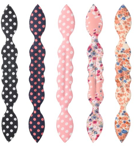 SYEYCW 5 Pezzi Capelli Chignon, Strumento di Intrecciatura Francese, Arricciacapelli Pigri Riutilizzabili Che Fanno Bun, Accessori Flessibili per Acconciature Rapide per Donne Ragazze, 2 Colori