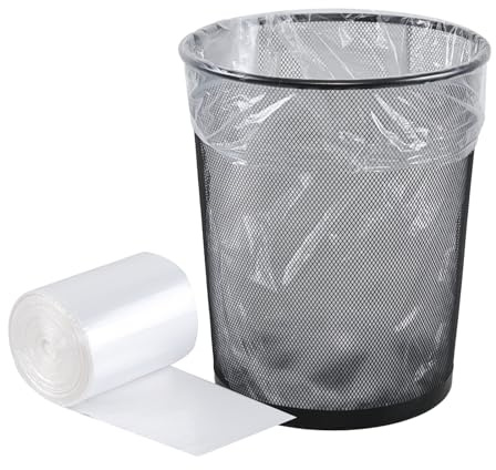 Farmoon Bolsas de basura transparentes de 20 litros, 1 rollo/100 unidades