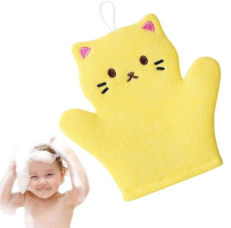 Époudeur pour, gants lavage du corps pour animaux, artefact bain pour, baignapour bébé ne fait pas mal à la peau, des gants boue à frotter le dos pour bébé, des éponges bain dessins an