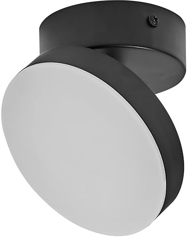 OSRAM Decor Spot Moon, lámpara negra, 1 foco ajustable, 5.5 W, 280 lm, 3000 K, carcasa metálica, diseño funcional y minimalista, montaje sencillo, LED no reemplazable