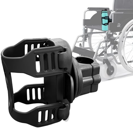 Magnetic Wheelchair Cup Holder,Adjustable Drink Holder for Scooter | Strong magnetic base,quick access design,fits rollator walker mobility scooter,secure portable bottle bracket for daily use