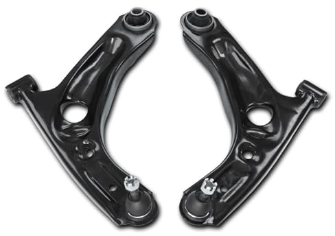SUSMONSTER 2 × Control Arms with Ball Joints Wishbone Suspension Kit Front Lower Compatible with Toyota Aygo Peugeot 107 Citroën C1, All FWD 2005-2014 Replace# 3390801 3390901