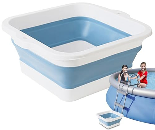 Bac à Pieds - Baignoire pour tremper Les Pieds - 168 Points de Massage - Picots convexes - Pliable - Grand - pour Voyage, Maison, Personnes âgées