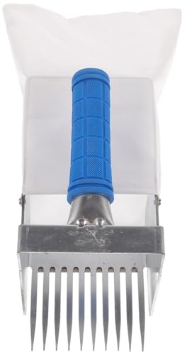 Levemolo Recolector Portátil de Arándanos con Mango Ergonómico Rastrillo Único para Recoger Pequeñas sin Dañar Plantas Herramienta Ligera para Huerto y Jardín Color Color Aleatorio