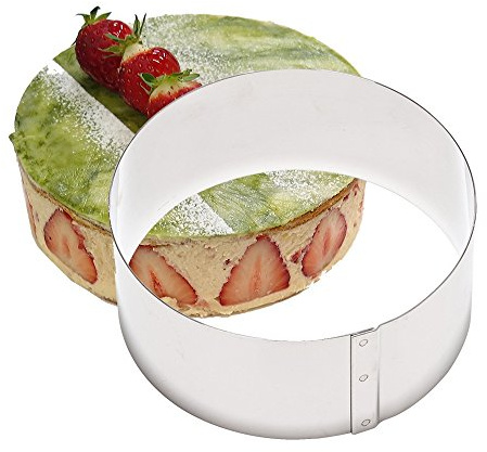 Gobel - Cercle de pâtisserie Entremets INOX - Ø30 cm h6 cm - 10/10ème | Fabriqué en France ; inox épais 10/10ème, idéal entremets, vacherins et mousses ; démoulage facile, ne se déforme pas