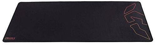 KROM Knout XL - Alfombrilla Gaming para Ratones de Ordenador, Dimensiones: 900x350x3mm, Superficie Lisa y Suave, Base de Goma, Negro