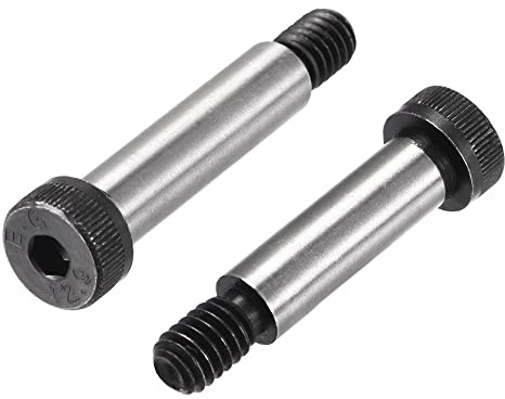 uxcell Alloy Steel Hexagon Socket Head Shoulder Screws Bolts, 1-1/2 Shoulder Length, 3/8 Shoulder Dia, 5/16-18 Thread, 6pcs