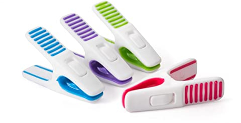 Homeshopa Clothes Pegs, 18 Pack Smart Design Clothes Pegs for Washing Line, Durable Plastic & Rust Resistant Soft Grip Clothes Peg, Non Slip Laundry Washing Clothes Clips for Home, Multicolour