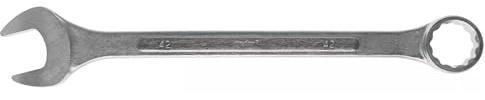 MJW 42 mm Ringmaulschlüssel aus Chrom-Vanadium-Stahl, DIN 3113, 12-kant Profil mit Satin-Finish, für Heim- und Profiwerkstatt