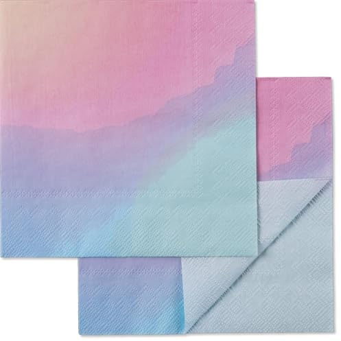 Farbverlauf-Servietten Pastell 20 Stück // Pastellige Servietten mit Farbverlauf gradient//